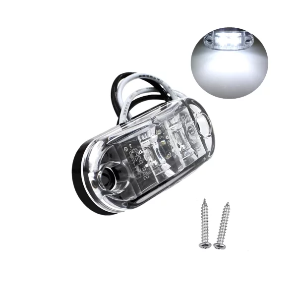 Бели маркиращи светлини P.TIP57ALB-OFF ROAD: 12V-24V / IP67 Водоустойчиви