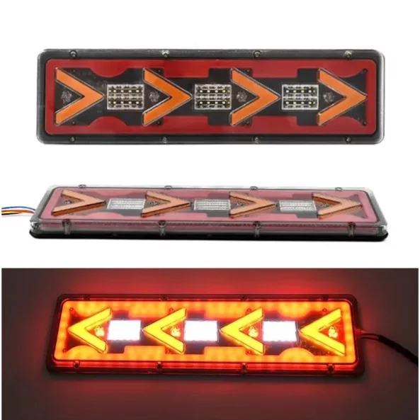 Lampa stop P.TIP69-OFF ROAD:46 cm /12V-24V /IP 67 Rezistent la apa