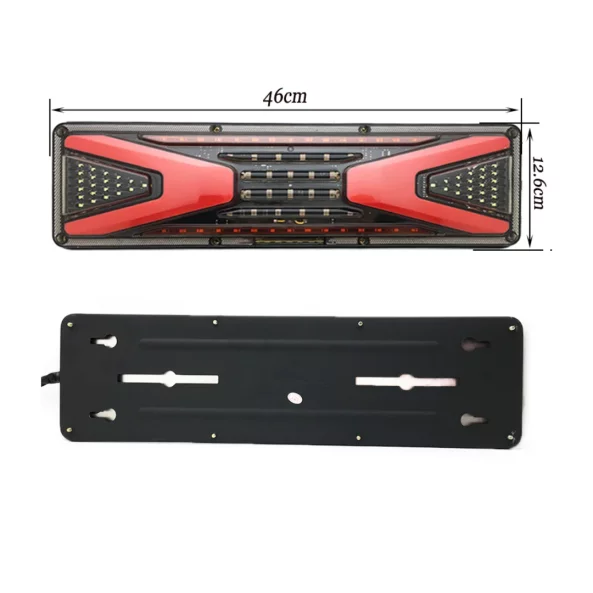Стоп Светлина P.TIP74-OFF ROAD: 46 sm /12V-24V /IP 67 Водоустойчива