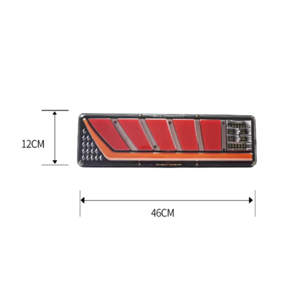 Стоп светлина  P.TIP81-OFF ROAD: 46 sm /12V-24V /IP 67 Водоустойчив
