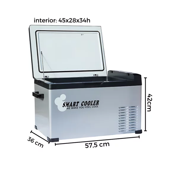 Frigider auto cu compresor smart cooler 40l , 12/24 V+220V , cu display lcd si bluetooth, taxa verde inclusa