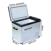 Frigider auto cu compresor smart cooler 50L , 12/24 V +220 V, cu display LCD si bluetooth, taxa verde inclusa