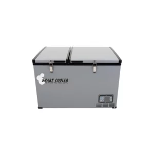Frigider auto cu compresor smart cooler 12/24 V +220 V, capacitate 100L, cu bluetooth si zonă dublă de răcire, taxa verde inclusă