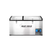 Frigider auto cu compresor smart cooler 12/24V +220 V, capacitate 80L, cu bluetooth si zonă dublă de răcire, taxa verde inclusă