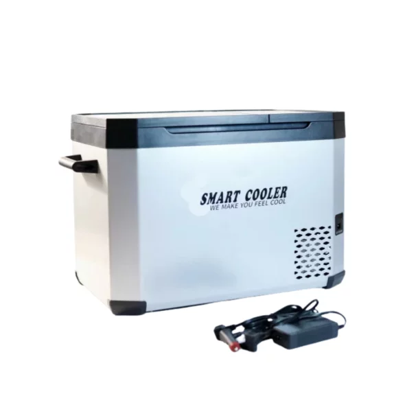 Frigider auto cu compresor smart cooler 12/24 V +220 V, cu bluetooth, zona dubla de racire, capacitate 32.2L, taxa verde inclusa