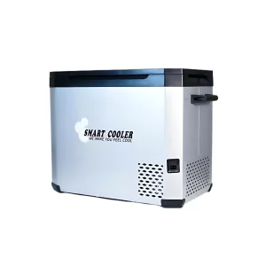 Frigider auto cu compresor smart cooler 12/24 V +220 V, cu bluetooth, zona dubla de racire, capacitate 40.2L , taxa verde inclusa