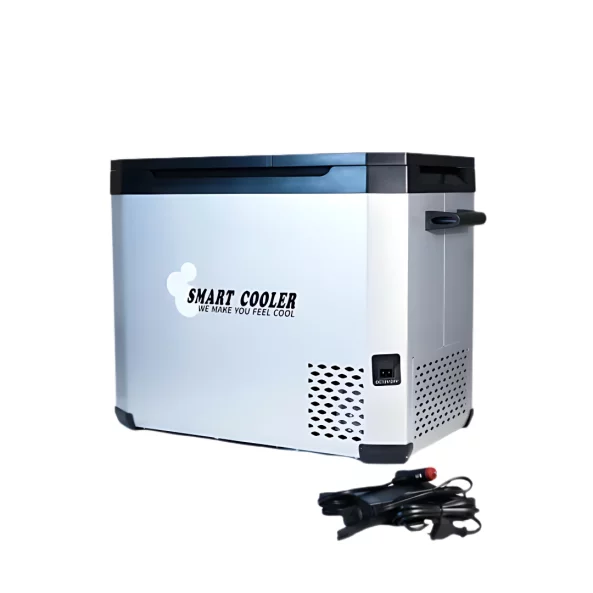 Frigider auto cu compresor smart cooler 12/24 V +220 V, cu bluetooth, zona dubla de racire, capacitate 40.2L , taxa verde inclusa