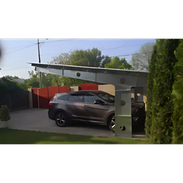 Carport fotovoltaic 2 locuri ,otel zincat, 6kW