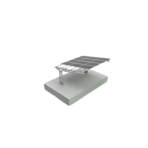Carport fotovoltaic 2 locuri ,otel zincat, 6kW
