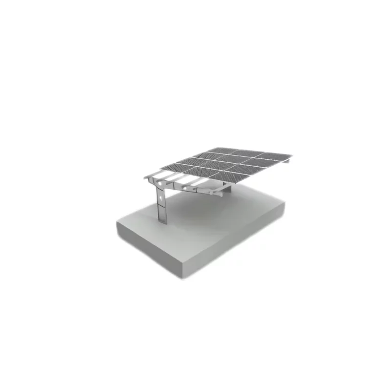 Carport fotovoltaic 2 locuri ,otel zincat, 6kW