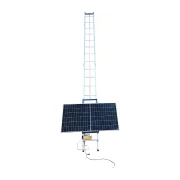 Lift electric din aluminiu înaltime maxima 18 m ,cu unghi variabil pentru ridicarea marfurilor si a panourilor solare fotovoltaice