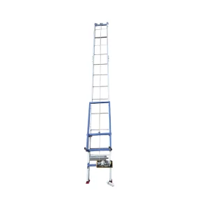Elevador electrico de aluminio, altura maxima 18 m, con angulo variable para elevacion de mercancias y paneles solares fotovoltaicos