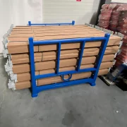 Cusca metalica pliabila si stivuibila pentru depozitare industriala 1200x1200x1050 mm