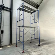 Schela otel 1800*1219*3400 cu 4 diagonale ,2 platforme si 4 roti