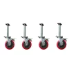 Set 4 roți schela otel cu frana 6 inch (145MM)