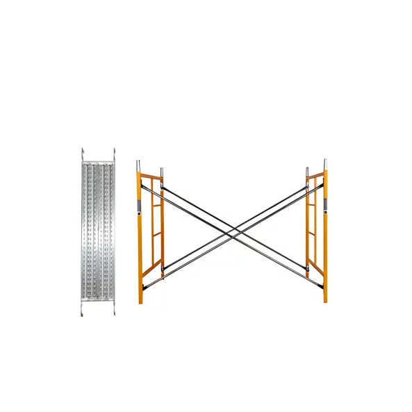 Стоманено скеле 1800 L *900 L * 4000 h s 4 диагонала и 2 pплатформи