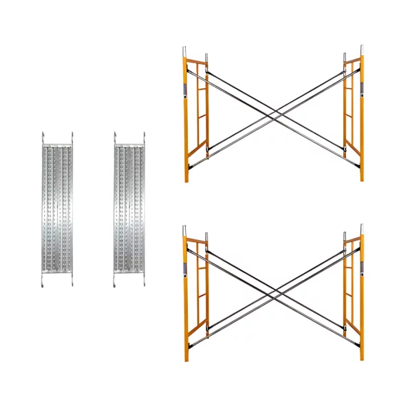 Стоманено скеле 1800 L *900 L * 4000 h s 4 диагонала и 2 pплатформи