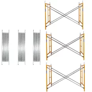 Скеле от стомана 1800 L * 900 l * 6000 h с 6 диагонала и 3 платформи.