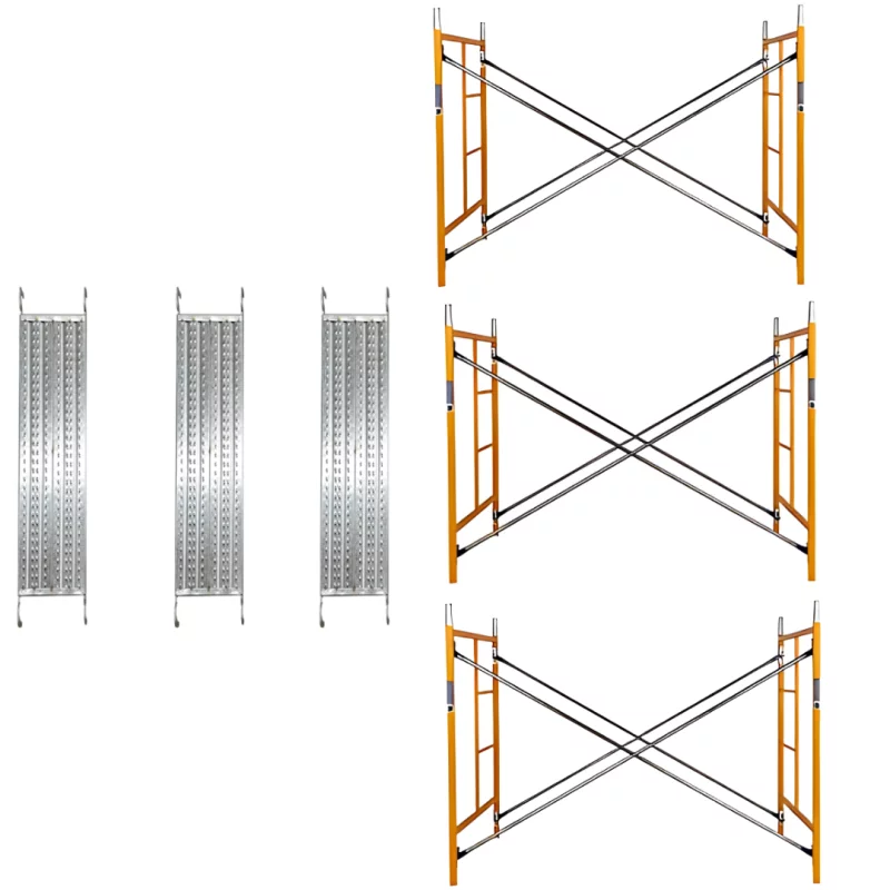 Schela otel 1800 L *900 l * 6000 h cu 6 diagonale și 3 platforme