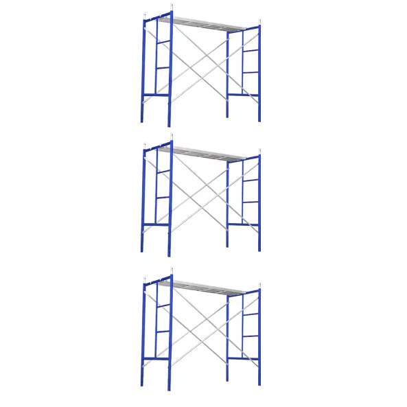 Schela otel 1800 L *1219 l * 5100 h cu 6 diagonale și 3 platforme