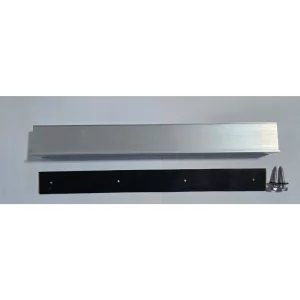 Minicarril 400 mm altura 50 mm con goma protectora y 2 tornillos autoperforantes M8 6,3*38
