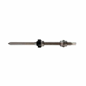 Surub fixare inox M10 X 160 mm cu cap hexagonal SW7 prevazut cu 3 piulite din inox