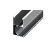 Aluminium sin fotovoltaikus napelemek oldaliranyu rogzitesehez, hossza 2,4 m, szelessege 26 mm, magassaga 42 mm