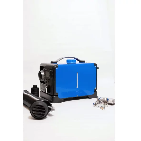 Calefactor inteligente premium cuadrado portatil Sirocou, potencia 8 kw, 12V, 24V+220V, carcasa de aluminio y bujia japonesa kyocera, verde IVA incluido