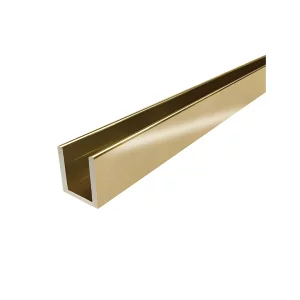 Profil rama aluminiu tip U pentru sticla - Golden 6000*27*17*1.5