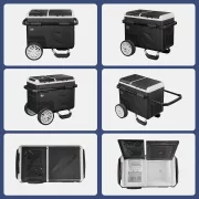 Автомобилен хладилник и ледогенератор SMART COOLER 36L, 12-24V, с колела и дръжка за лесно пренасяне, компресор и LCD дисплей.