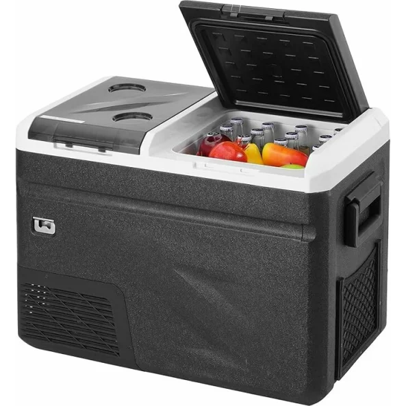 Nevera Portátil de Alto Rendimiento con Fabricador de Hielo Integrado SMART COOLER 36L, 12-24V, con compresor y pantalla LCD