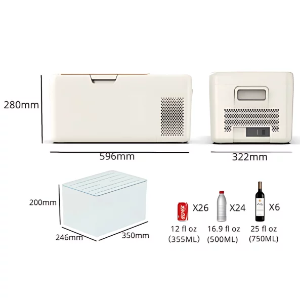 Автомобилен хладилник SMART COOLER S15, 12-24v, с компресор, обем 18L и LCD дисплей.
