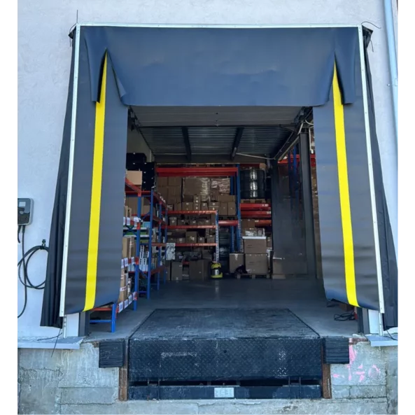 Rampa hidraulica neagră 10 tone de egalizare cu muchie basculanta trifazica