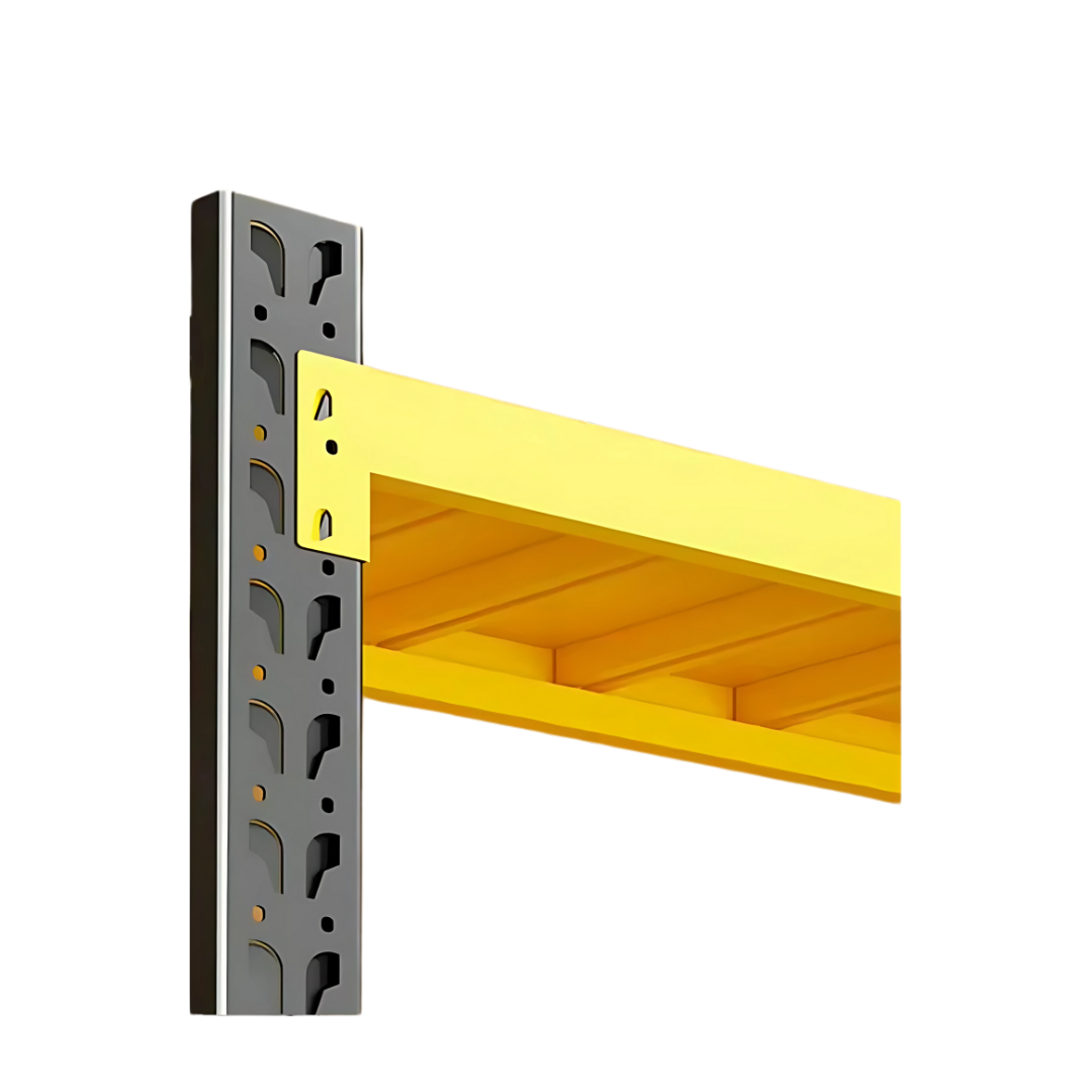 Traversa Raft Traversa orizontala galbenă pentru raft profesional 200kg/nivel 0,6 mm ...