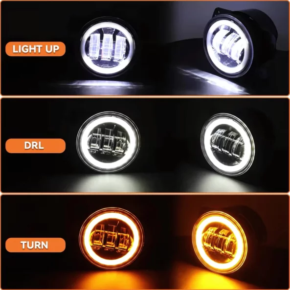 Proiector ceata P.TIP 41-OFF ROAD: 4inch / 30W / 12V /1500LM /IP 67-Rezistent la apa