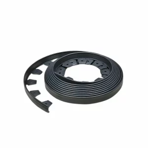 Rugalmas gyepszegely 30 karoval, hossza 10 m, magassaga 10 cm