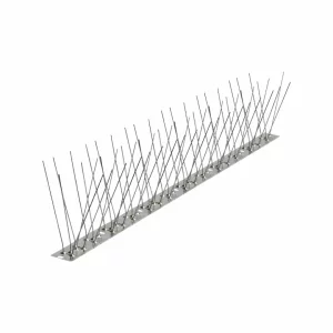 Cinta antipajaros con soporte de acero inoxidable, 100 cm, 72 puas