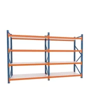 Estantería peatonal profesional para almacenaje L3900x600xH2000, 2400 kg