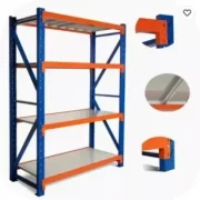 Estantería peatonal profesional para almacenaje L2000x600xH2000, 1200 kg