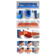 Raft profesional pietonal pentru depozitare L5800xl600xH2000, 3600 kg