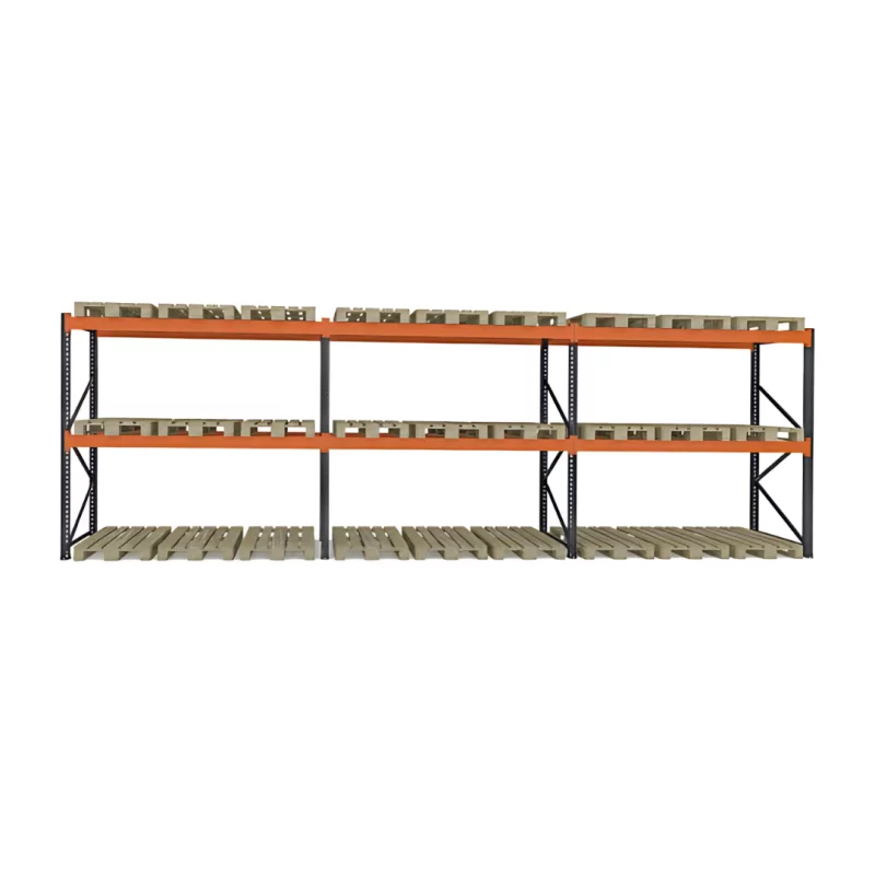 Raft pentru depozitare paleti 8460mm x Adancime 1100mm x Inaltime 3500mm, 3300kg/nivel/27 europaleti
