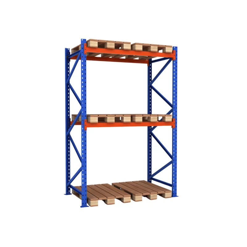Raft pentru depozitare paleti 1980mm x Adancime 1100mm x Inaltime 3500mm, 3300kg/nivel/6 europaleti