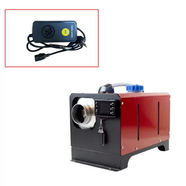 Преносим квадратен премиум дизелов отоплител Smart Heater с мощност 8 KW, работещ на 12V, 24V и опционално на 220V.  Алуминиев корпус Японска запалителна свещ Kyocera Включена  Еко такса