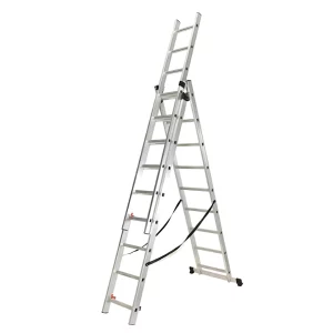 Scara profesionala din aluminiu, 3 tronsoane 3 x 9 trepte