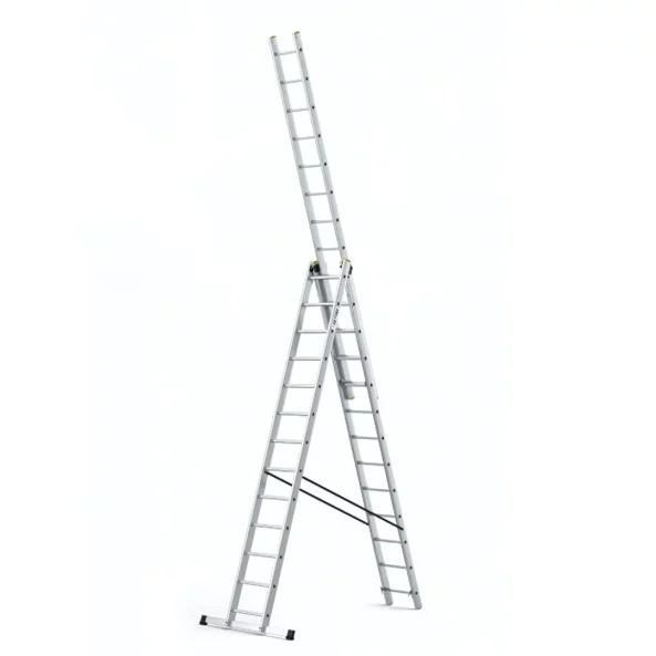 Scara profesionala din aluminiu, 3 tronsoane 3 x 13 trepte