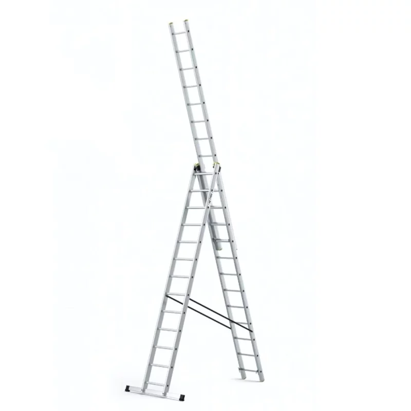 Scara profesionala din aluminiu, 3 tronsoane 3 x 13 trepte