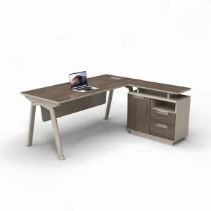 Masă birou cu dulap lateral mobil ,design modern și elegant ,calitate premium , dimensiuni 1400*700*750