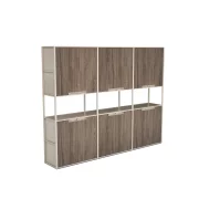 Dulap cu 6 usi si biblioteca integrata  ,design modern și elegant ,calitate premium , dimensiuni 2400*400*2000