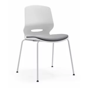 Scaun de birou ergonomic, fix cu picioare metalice , design modern și elegant ,calitate premium ,dimensiuni 400*440*835 mm