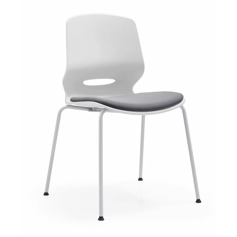 Scaun de birou ergonomic, fix cu picioare metalice , design modern și elegant ,calitate premium ,dimensiuni 400*440*835 mm